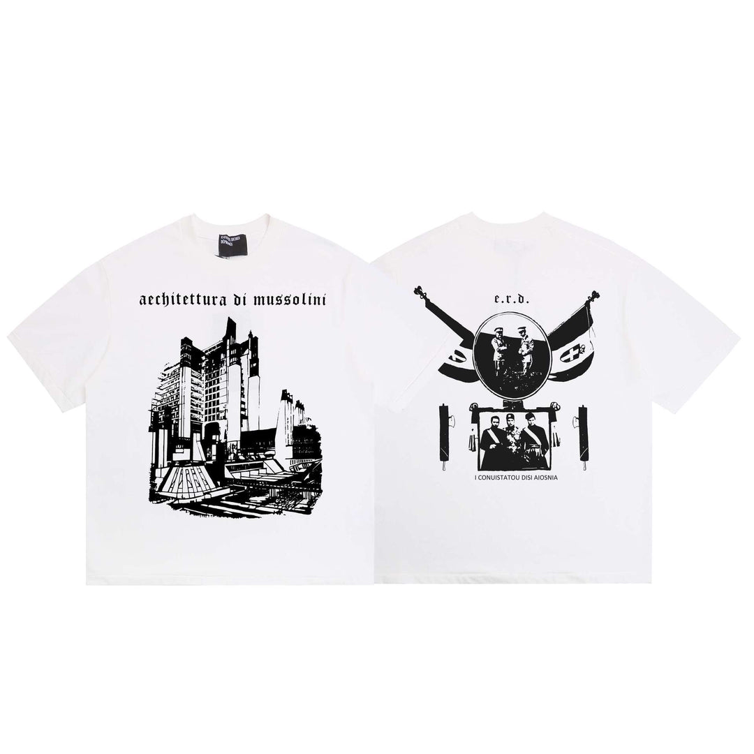 ERD Melancholy Rich Second Generation Print Short-Sleeve T-Shirt