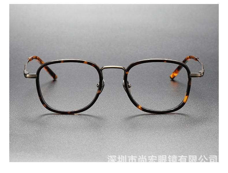 Full-frame square eyeglass frames for larger faces