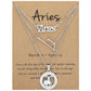 Zodiac Necklace Vintage English Star Image Pendant Three Piece Jewelry Set