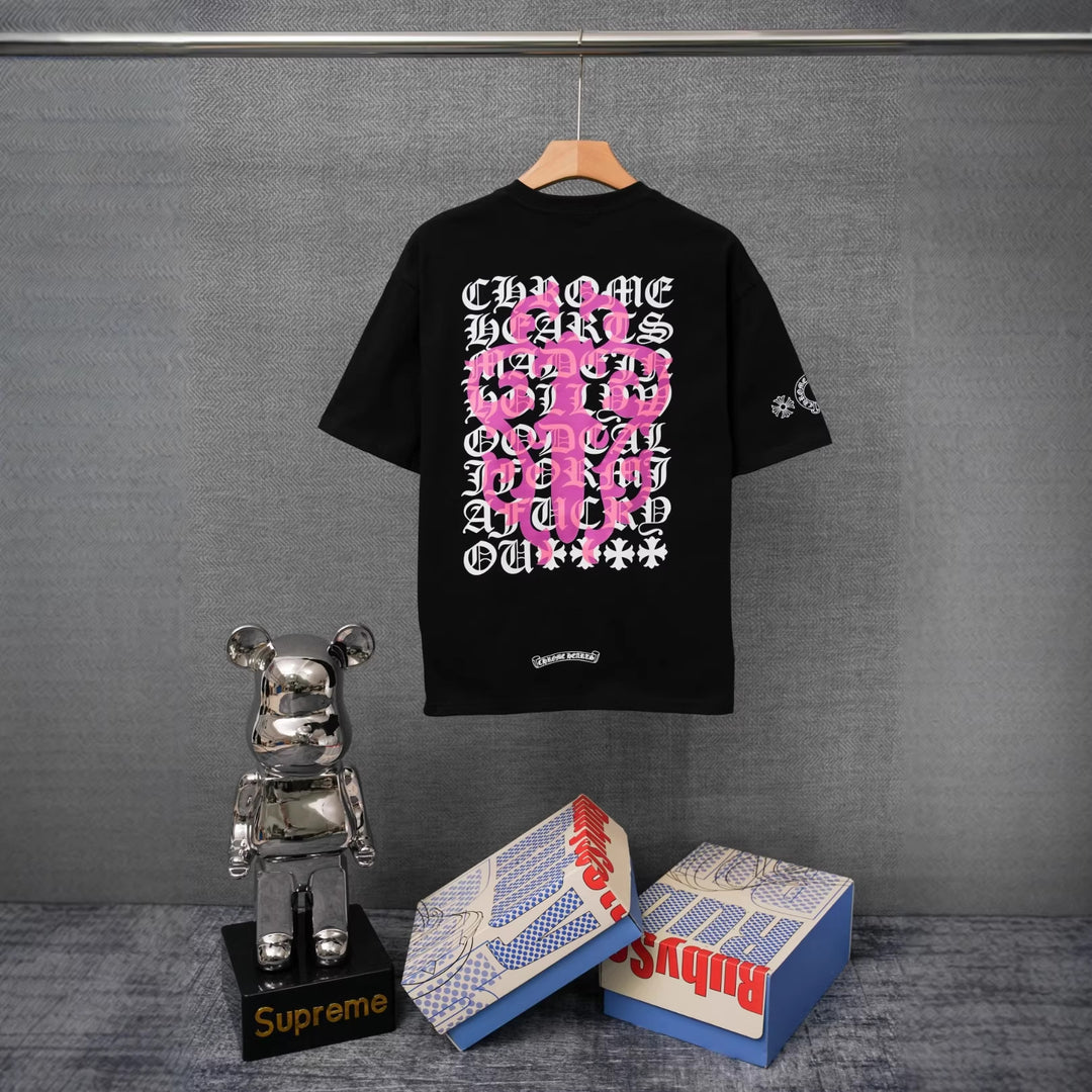Chrome Hearts Summer Short-Sleeve Printed T-Shirt