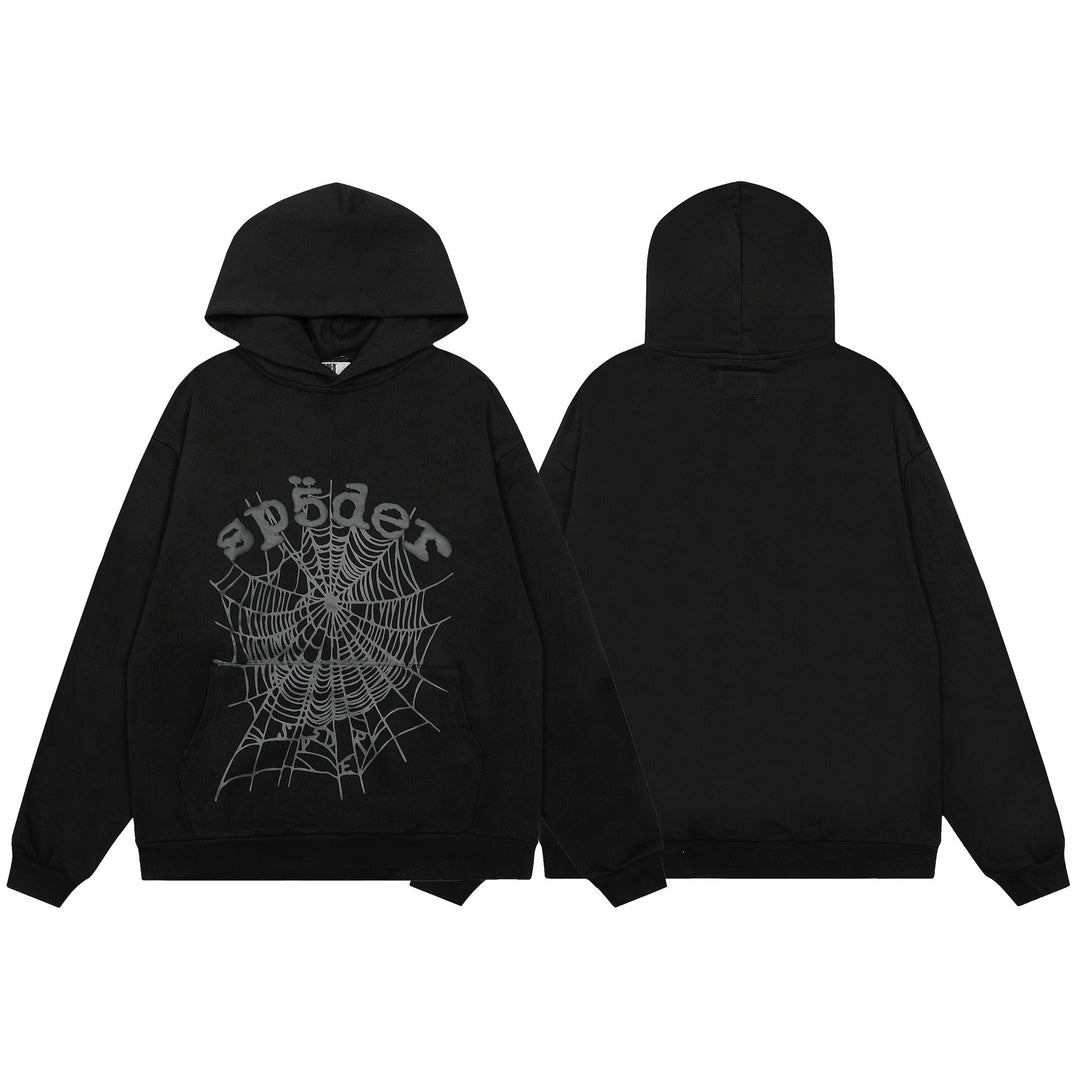 Sp5der555555 Spiderweb Foam Print Sweatshirt Set