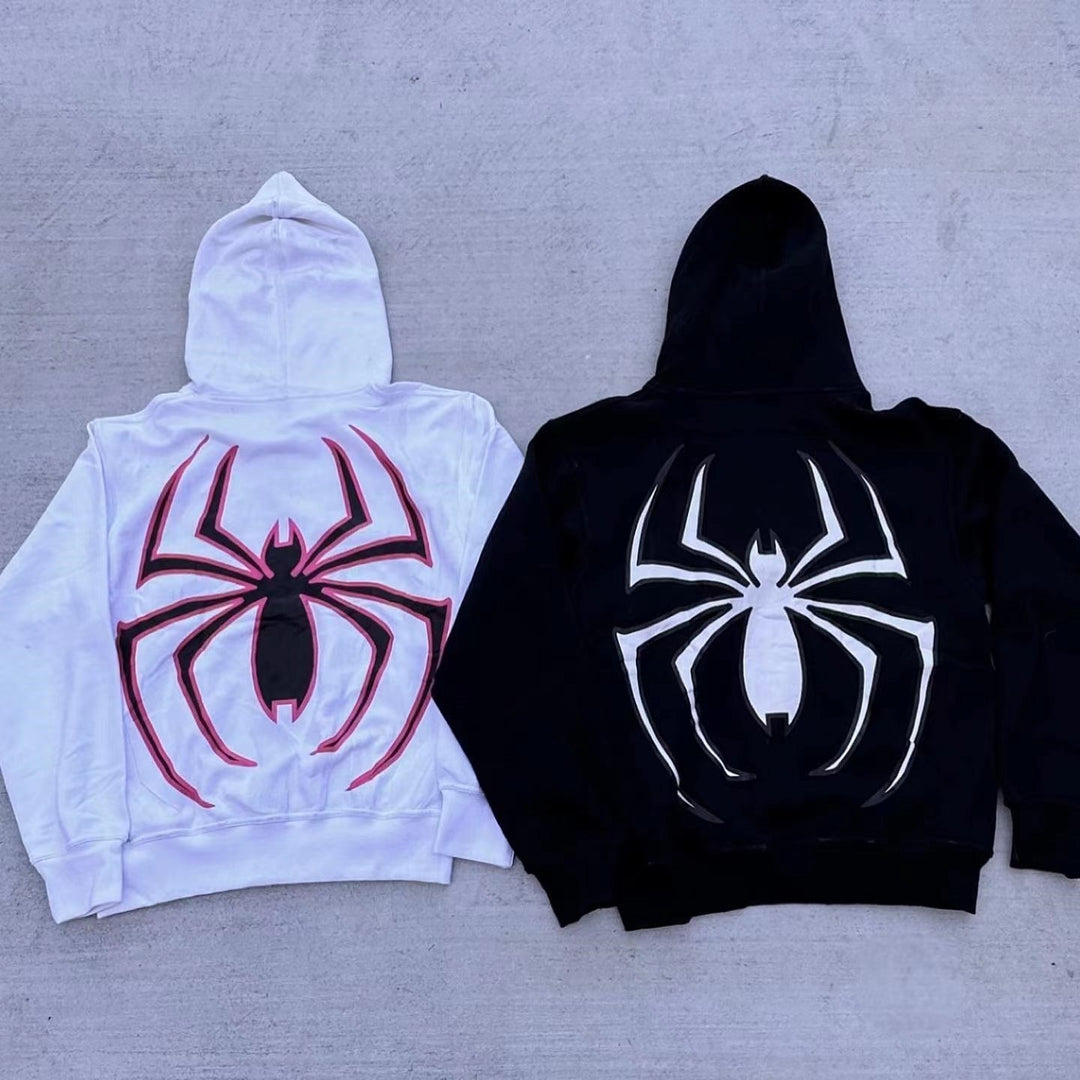 Y2K Halloween Spider-Man Zip Hoodies