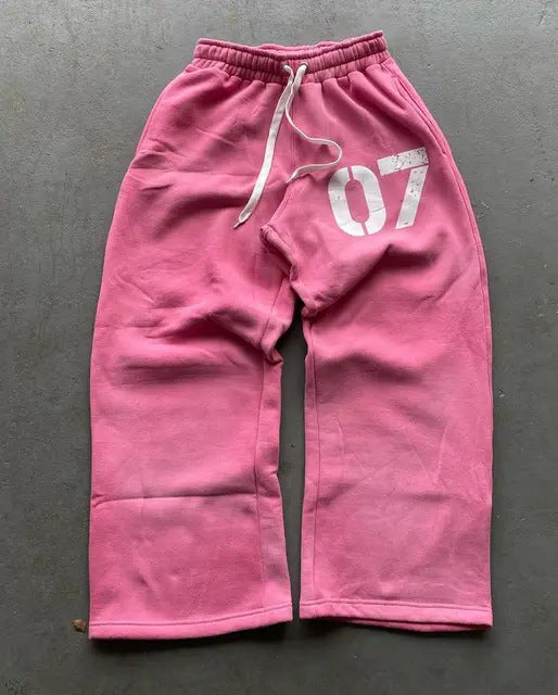 Hip-hop 07 digital sports sweatpants zip-up hoodies