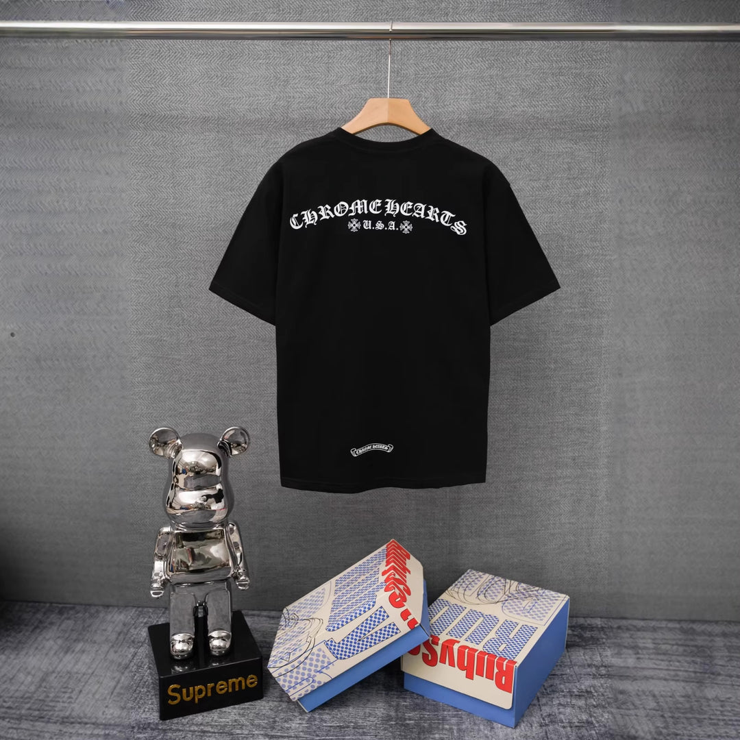 Chrome Hearts Summer Printed T-Shirt Short-Sleeve