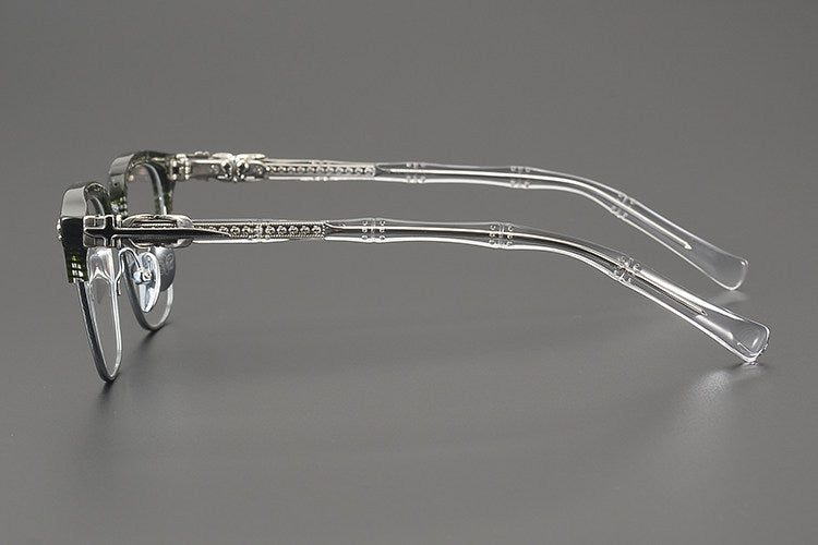 Chrome Hearts Hand-Engraved Vintage Browline Eyeglasses