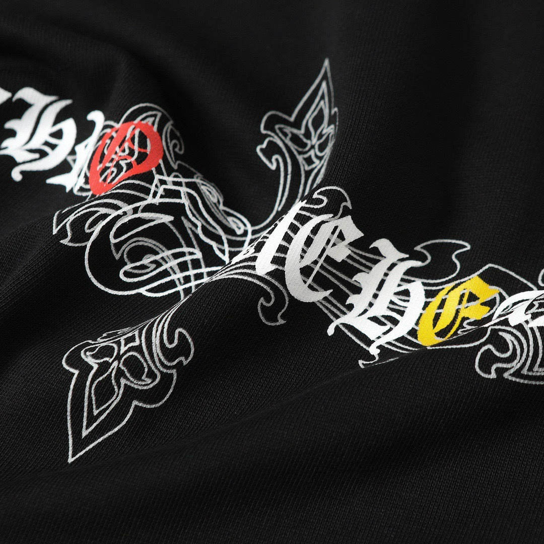Chrome Hearts Personalized Cross Print Short-Sleeve T-Shirt