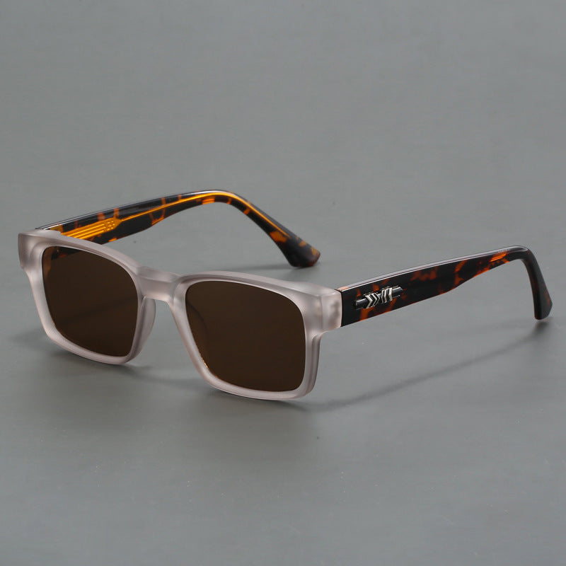 Thick-rimmed anti-blue light photochromic glasses
