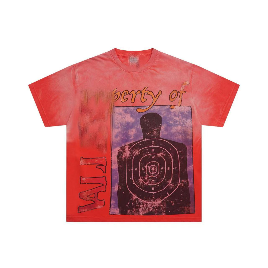 VAL Washed and Distressed Streetwear T-Shirt