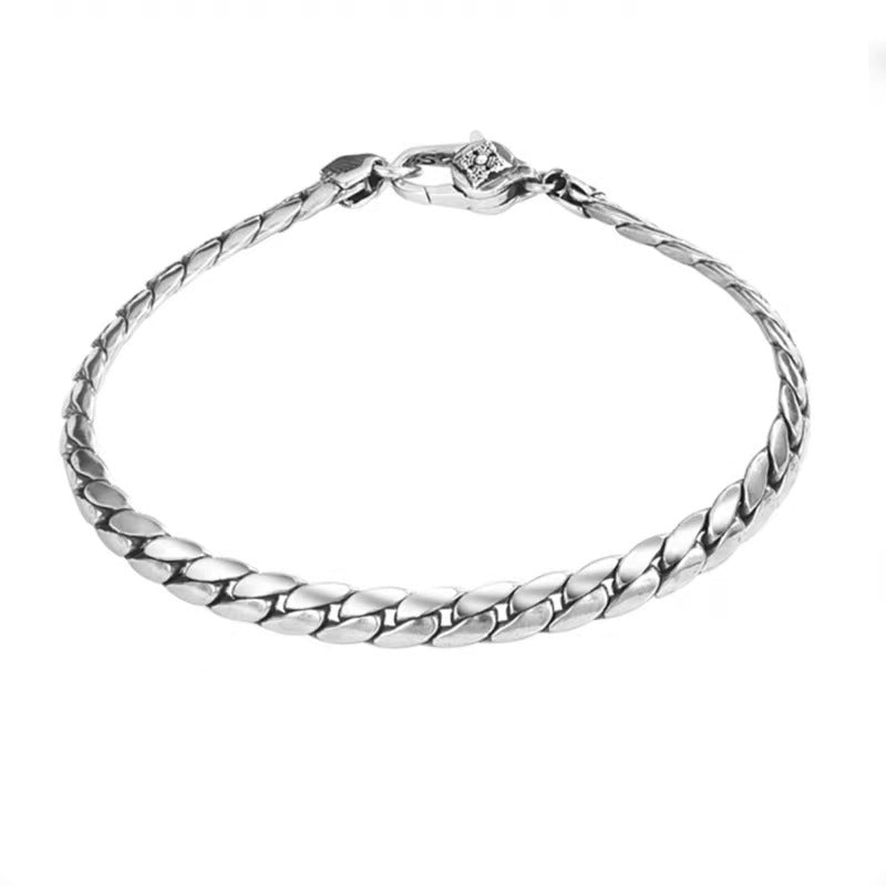 Flat whip Cuban bracelet