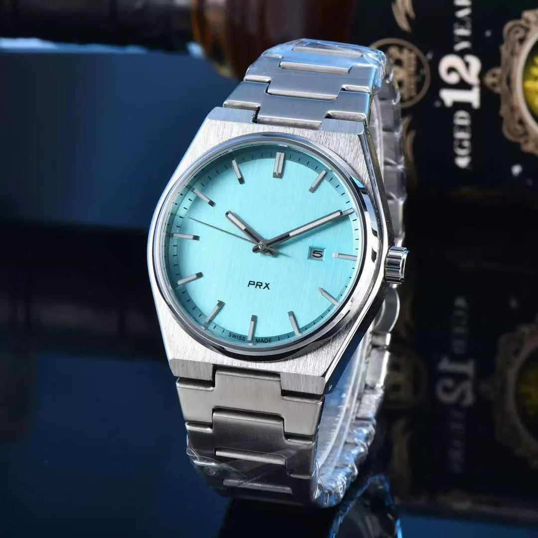 Classic Simple and Generous Solid Steel strap Watch