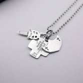 chrome hearts three-element necklace