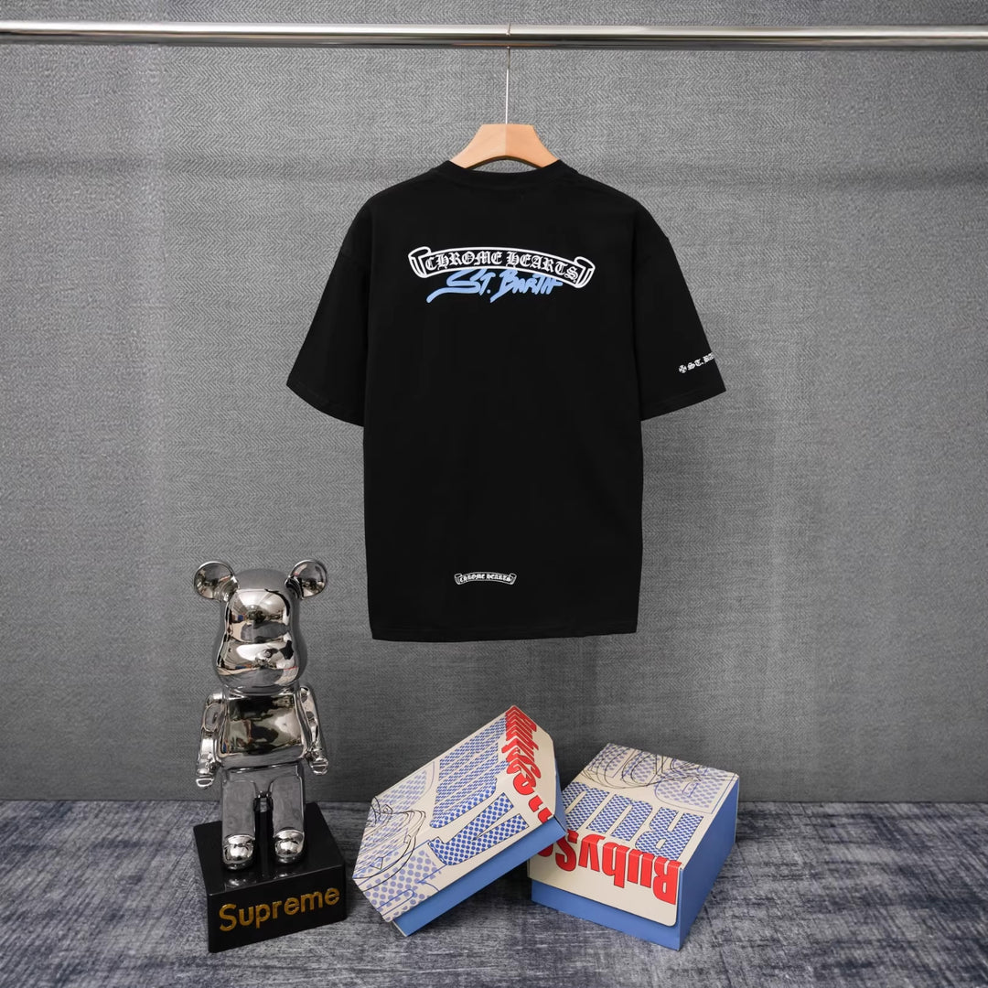 Chrome Hearts Summer Short-Sleeve Printed T-Shirt