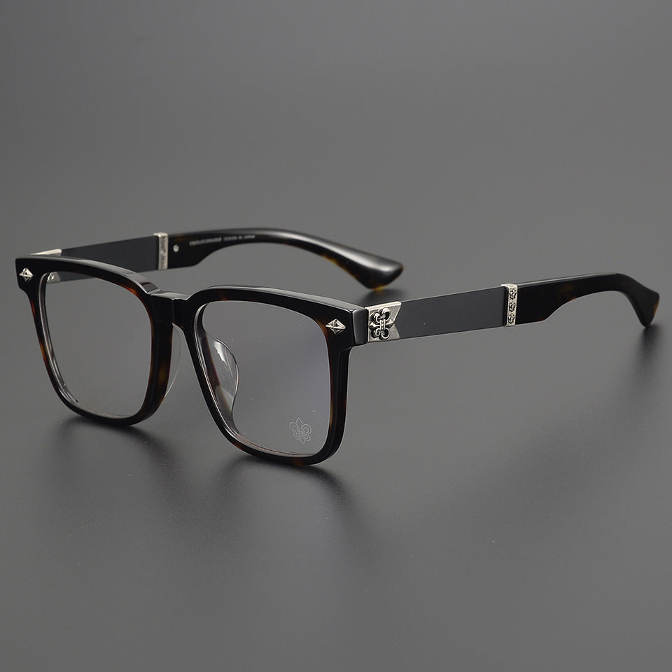 Chrome Hearts Acetate Pure Titanium Square Frame Eyeglasses