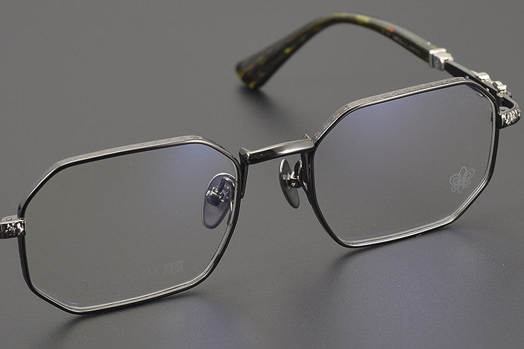Chrome Hearts Polygonal Handcrafted Titanium Eyeglasses