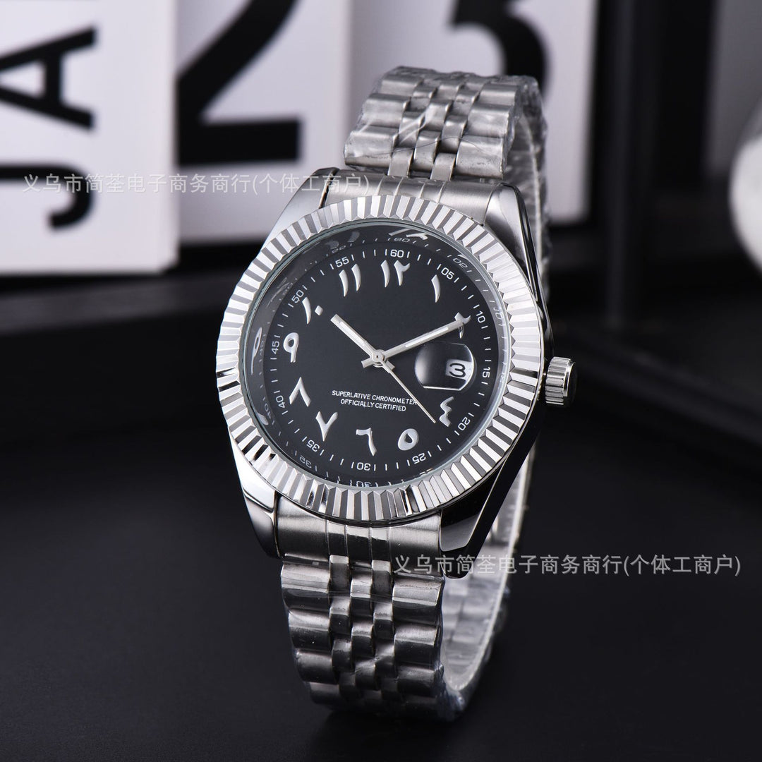 Arabic Numeral Date Watch