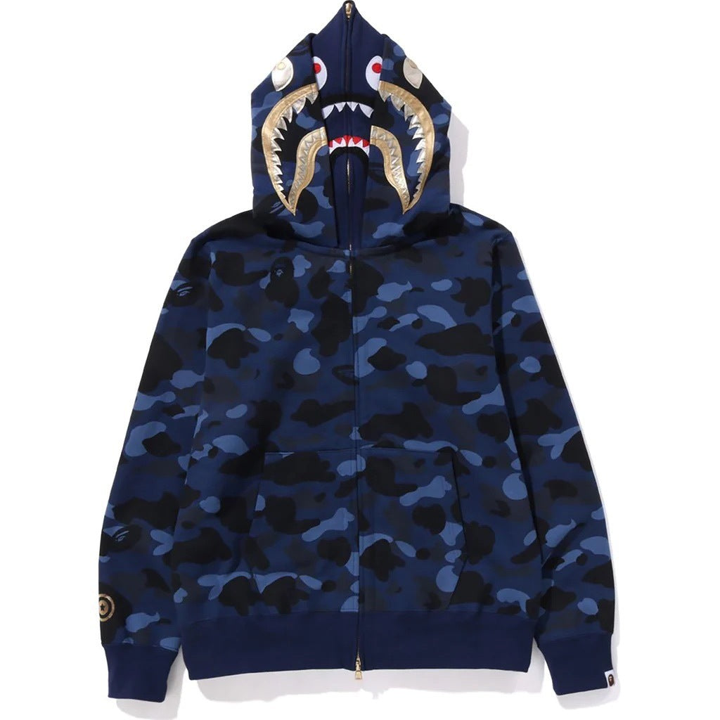 BAPE Shark camouflage jacket cardigan hooded