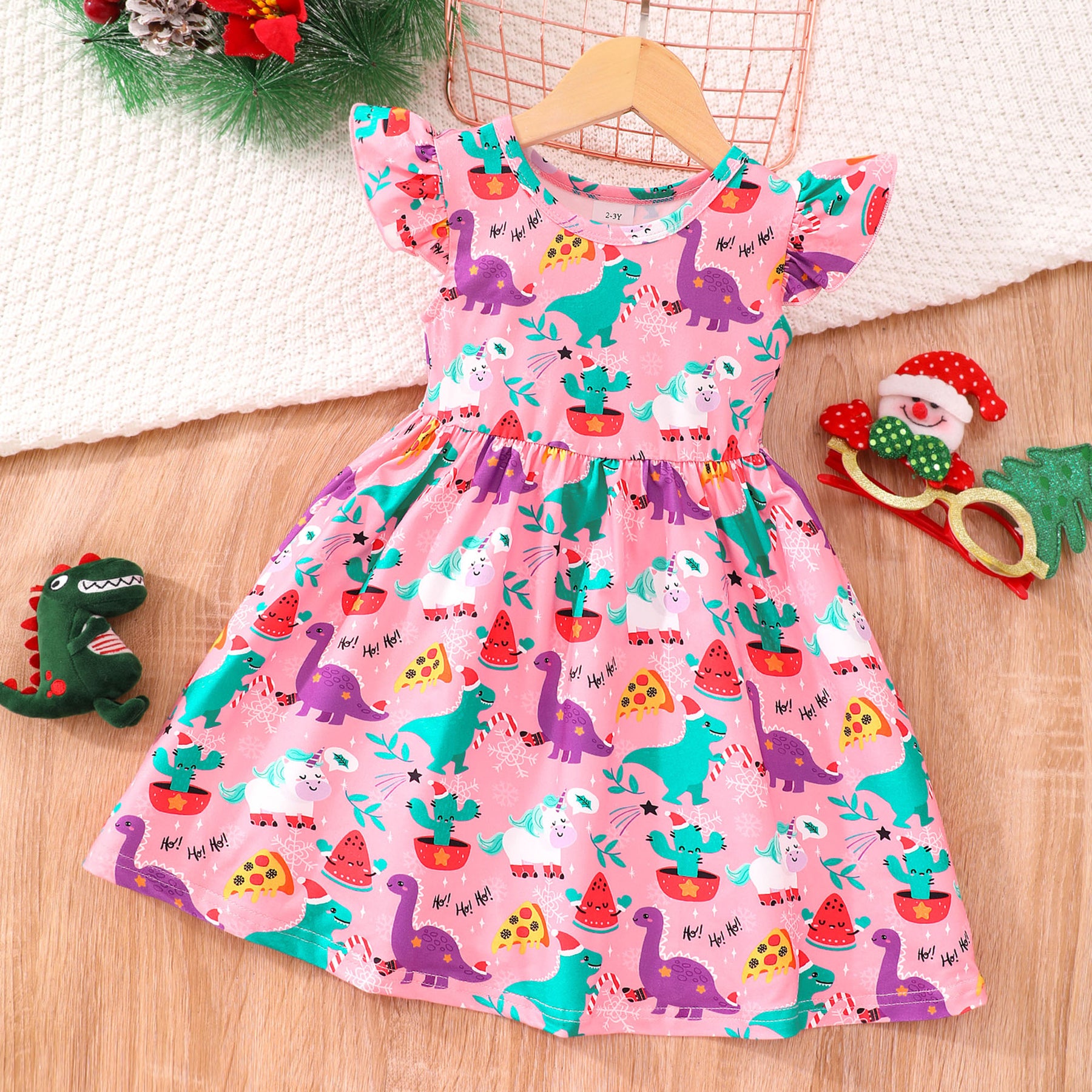 Halloween Christmas children's clothing print dresses