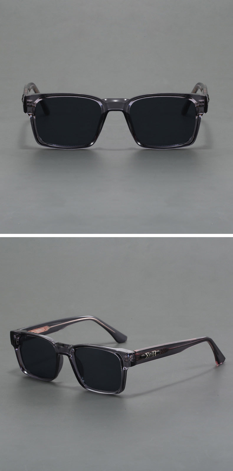 Thick-rimmed anti-blue light photochromic glasses