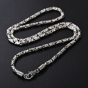 Peace pattern retro thick necklace
