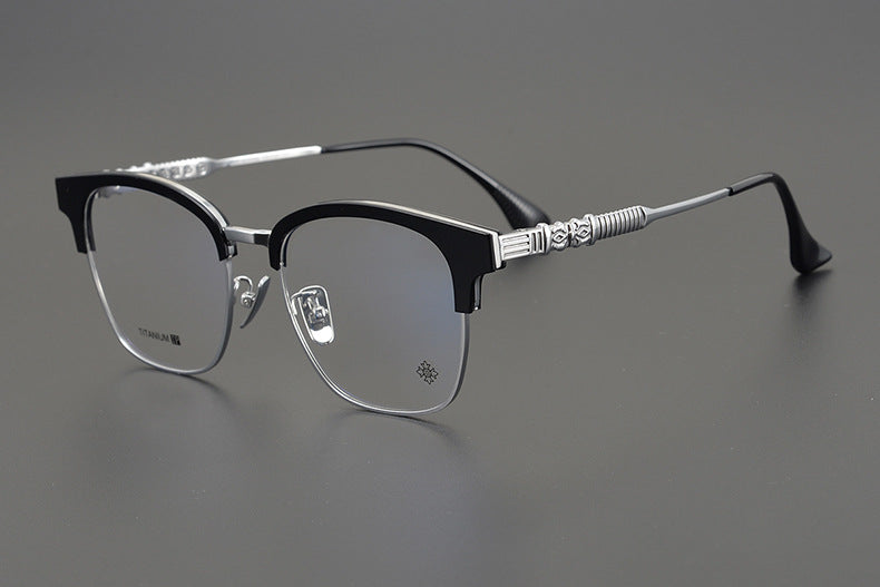 Retro Ultra-Light Semi-Rimless Glasses