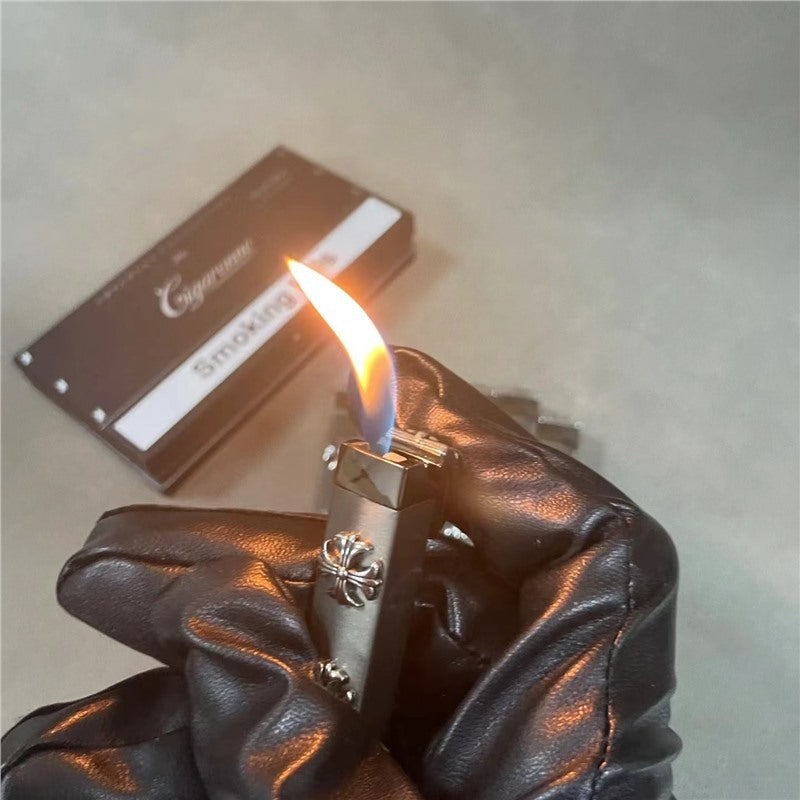 chromen harten geborstelde heavy metal aansteker