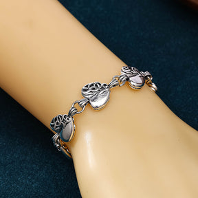 chrome hearts heart-shaped peach heart bracelet