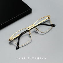 Trendy eyebrow pure titanium eyeglass frame