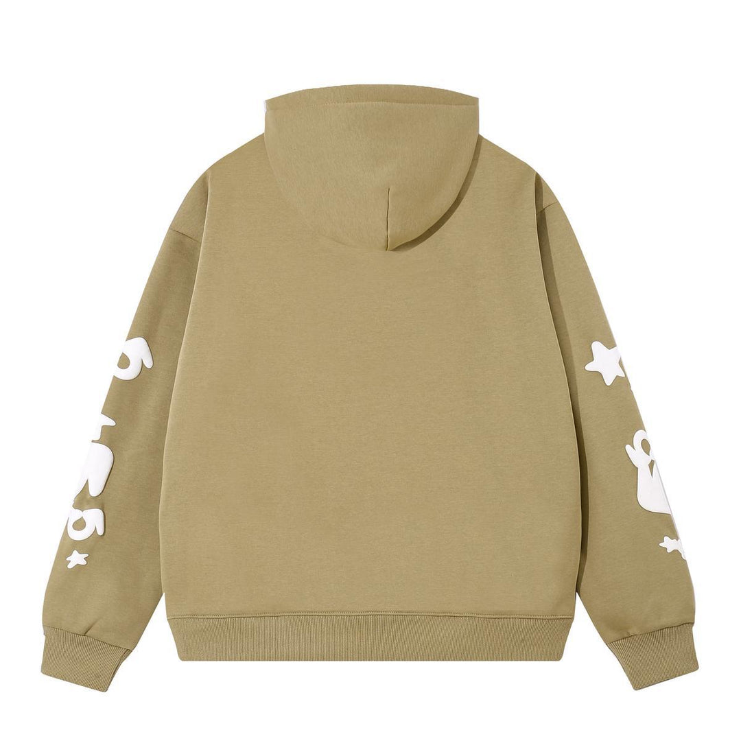 Sp5der foam letter 555 hoodie Pink Casual pants