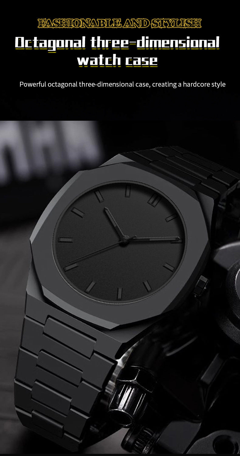 Sports-Style Waterproof Plastic Watch with Arabic Numerals