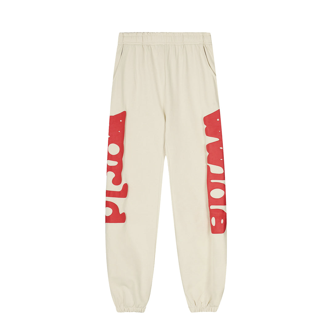 Sp5der 555555 star pattern hooded trousers and sweatshirt