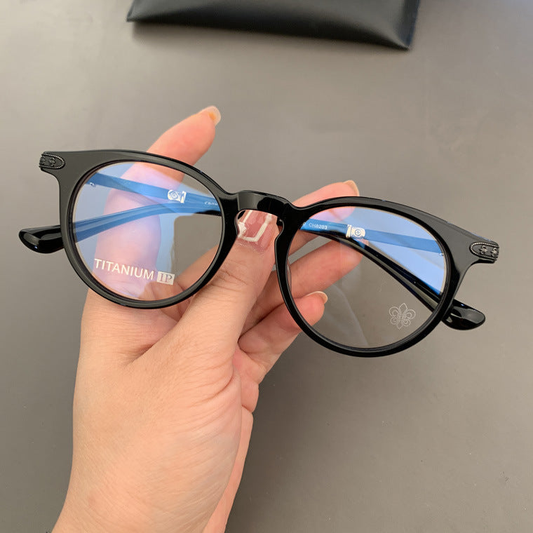 Chrome Hearts retro large frame versatile glasses
