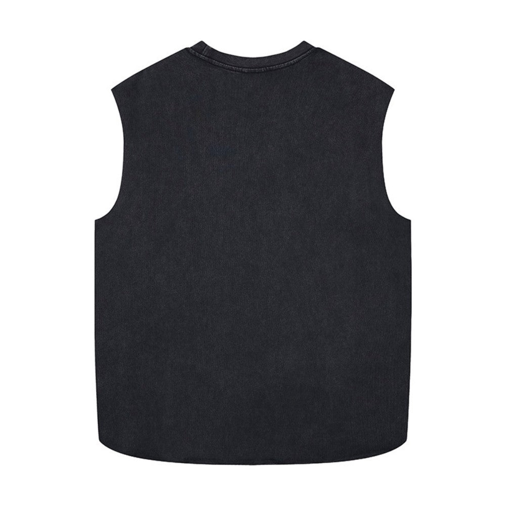 Chrome Hearts gothic letter embroidery and cross vest