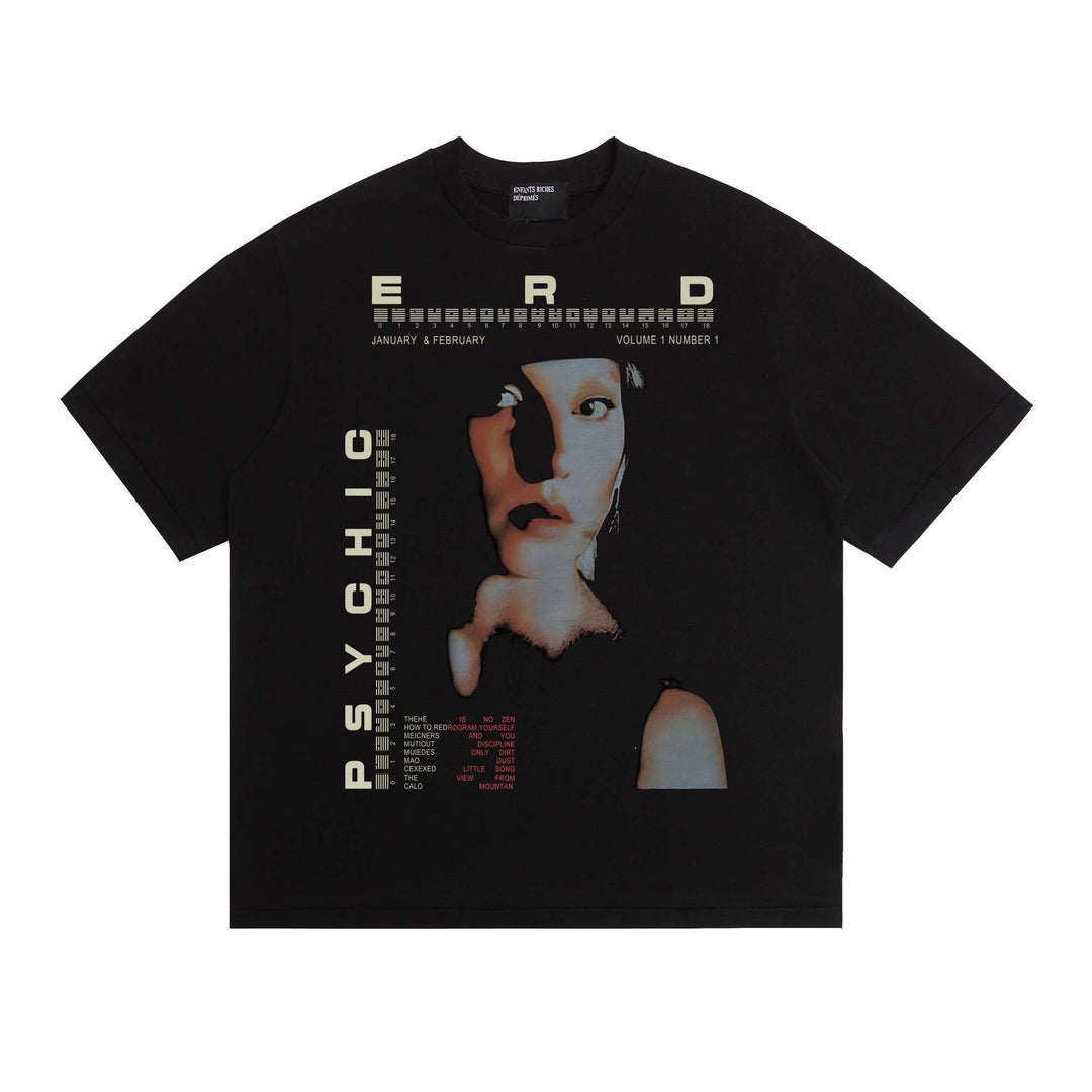 ERD Melancholy Rich Second Generation Print Short-Sleeve T-Shirt