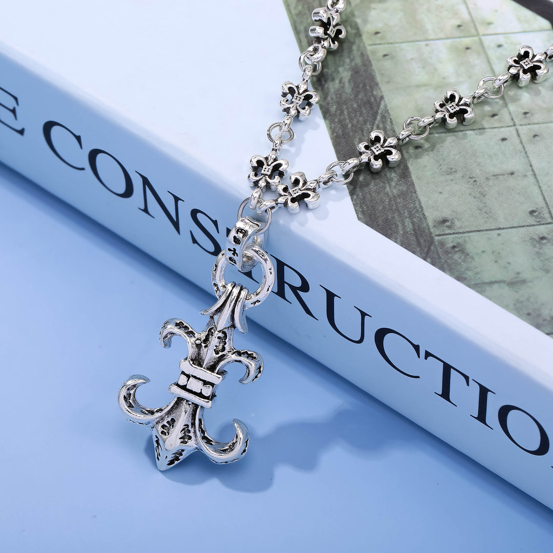chrome hearts anchor necklace