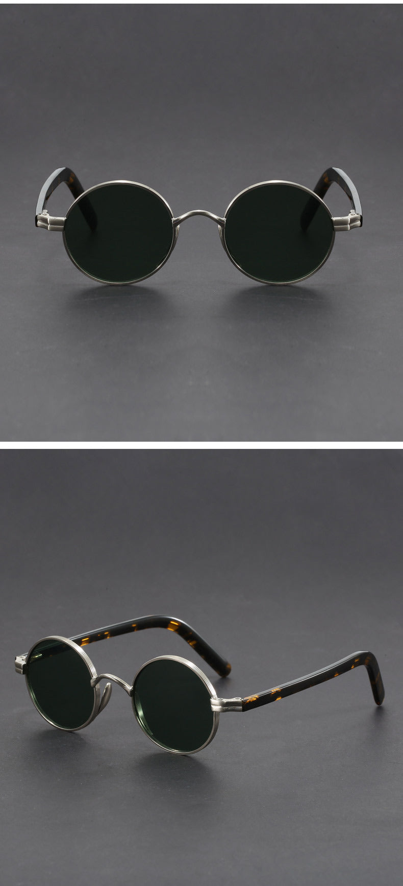 Metal-framed crystal sunglasses