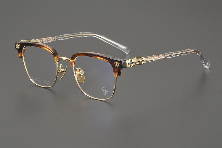 Chrome Hearts Hand-Engraved Vintage Browline Eyeglasses