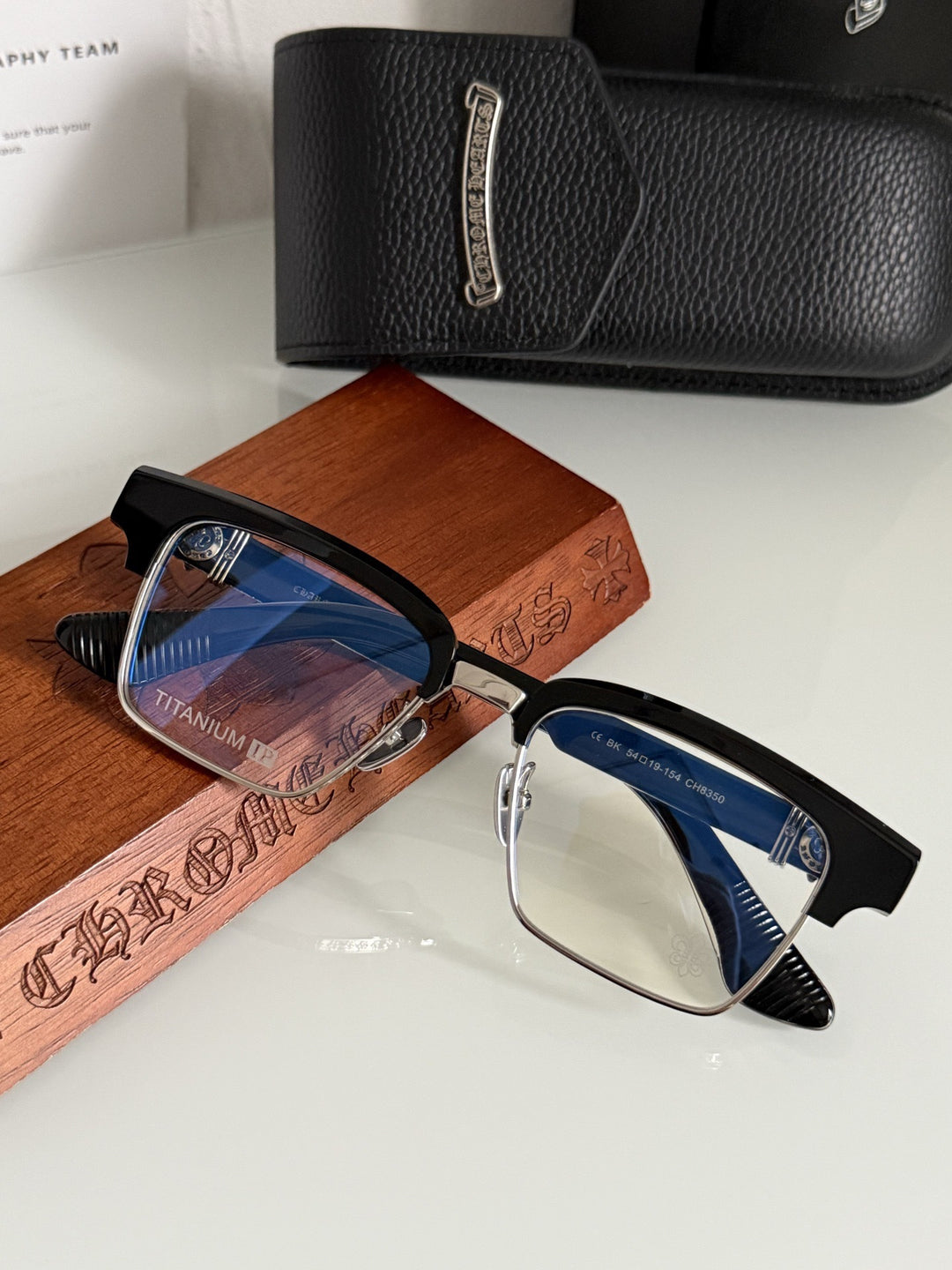 Chrome Hearts Heavy Industries Business Titanium Frame Eyeglasses