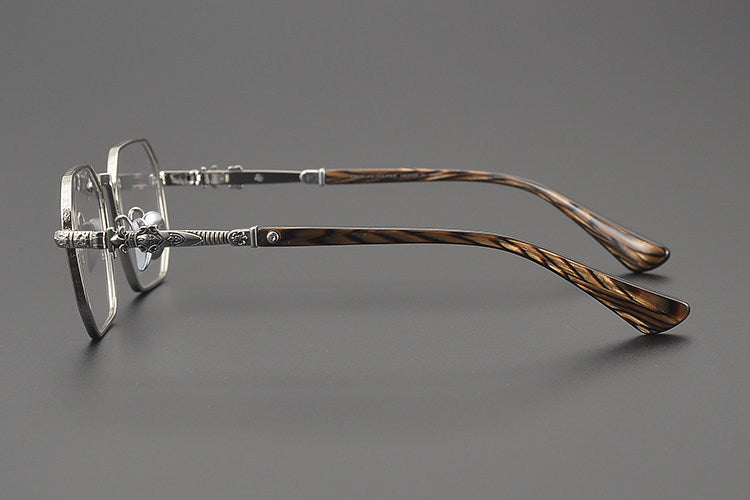 Chrome Hearts Polygonal Handcrafted Titanium Eyeglasses