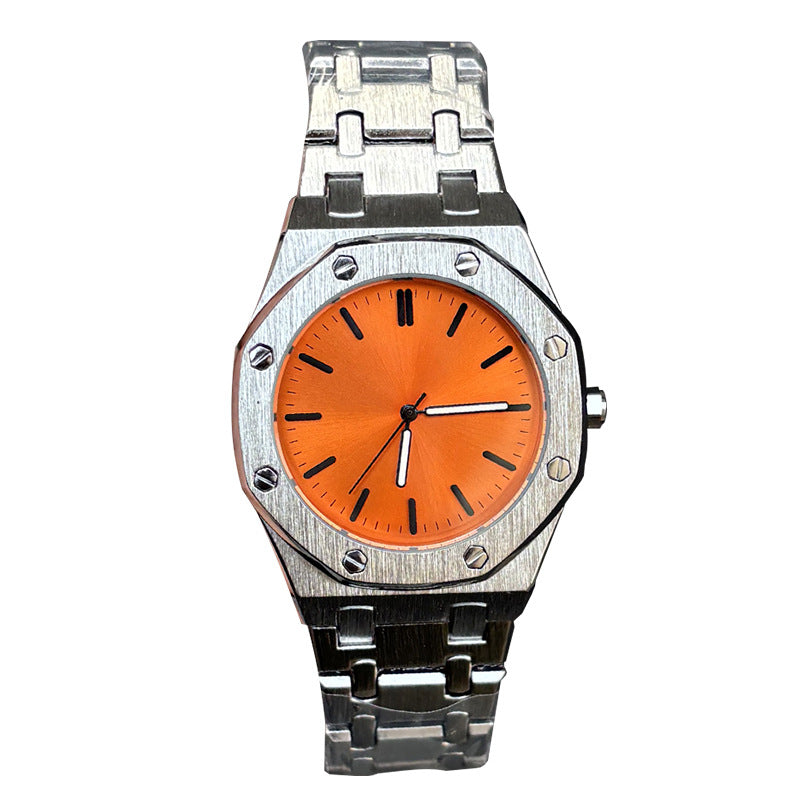Octagonal Case Business Watch with Stainless Steel Band
