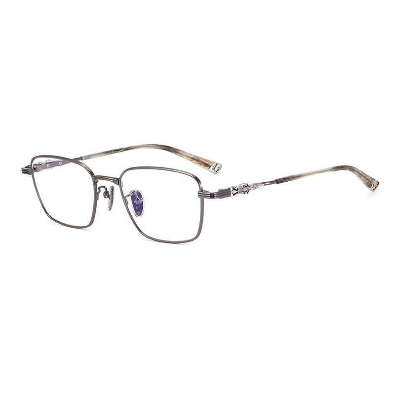 Chrome Hearts-Inspired Retro Dagger Business Eyewear Pure Titanium Frames
