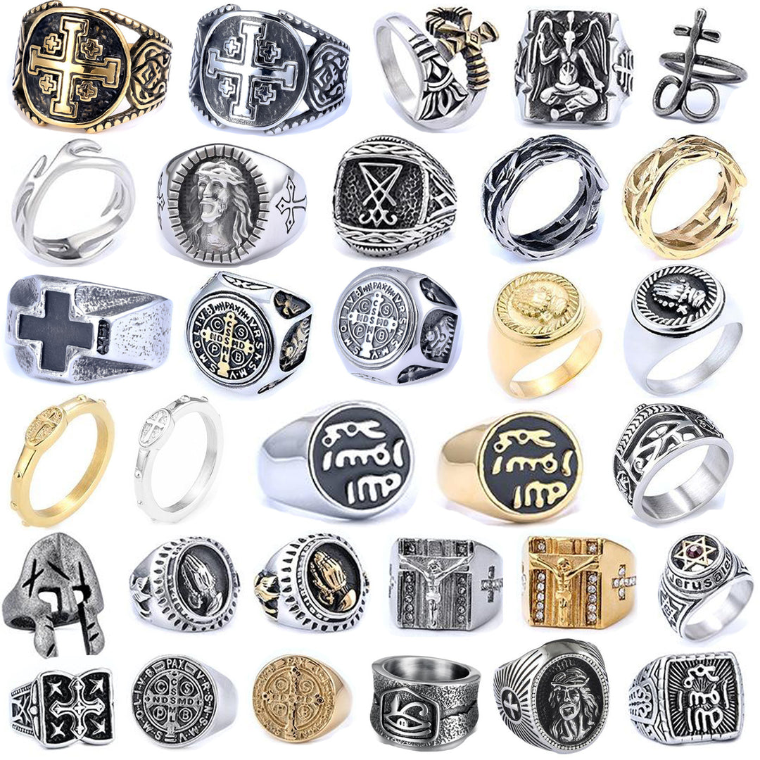 Nordic Retro Punk & Gothic Rings