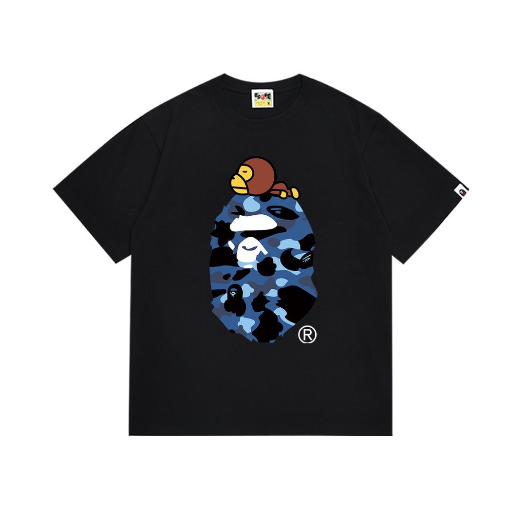 BAPE Summer Camouflage Ape Head Short-Sleeve T-Shirt