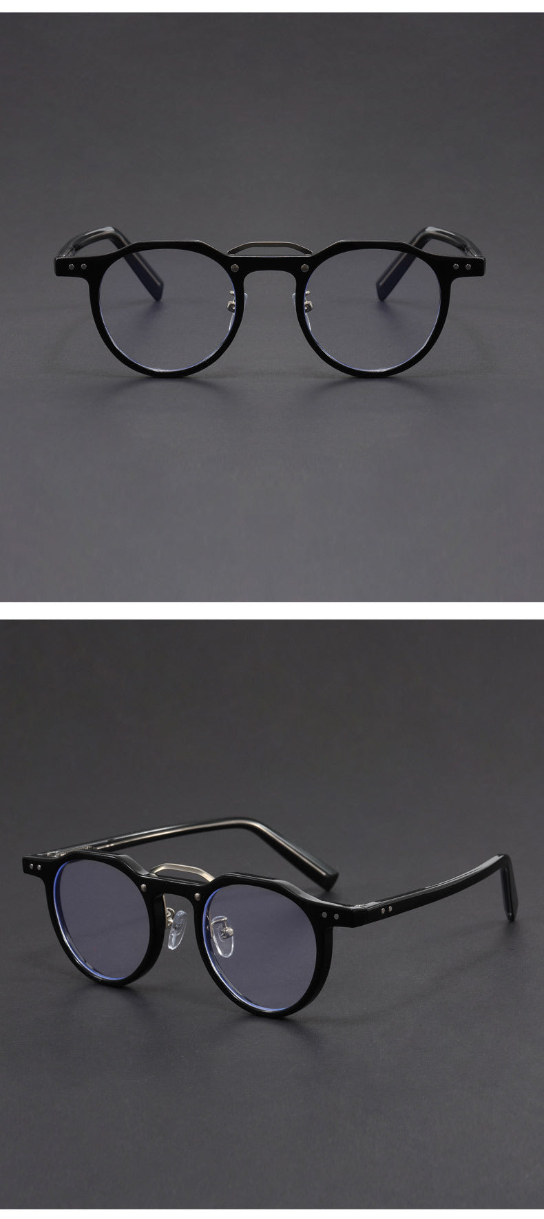 Hexagonal-rimmed aviator style sunglasses.