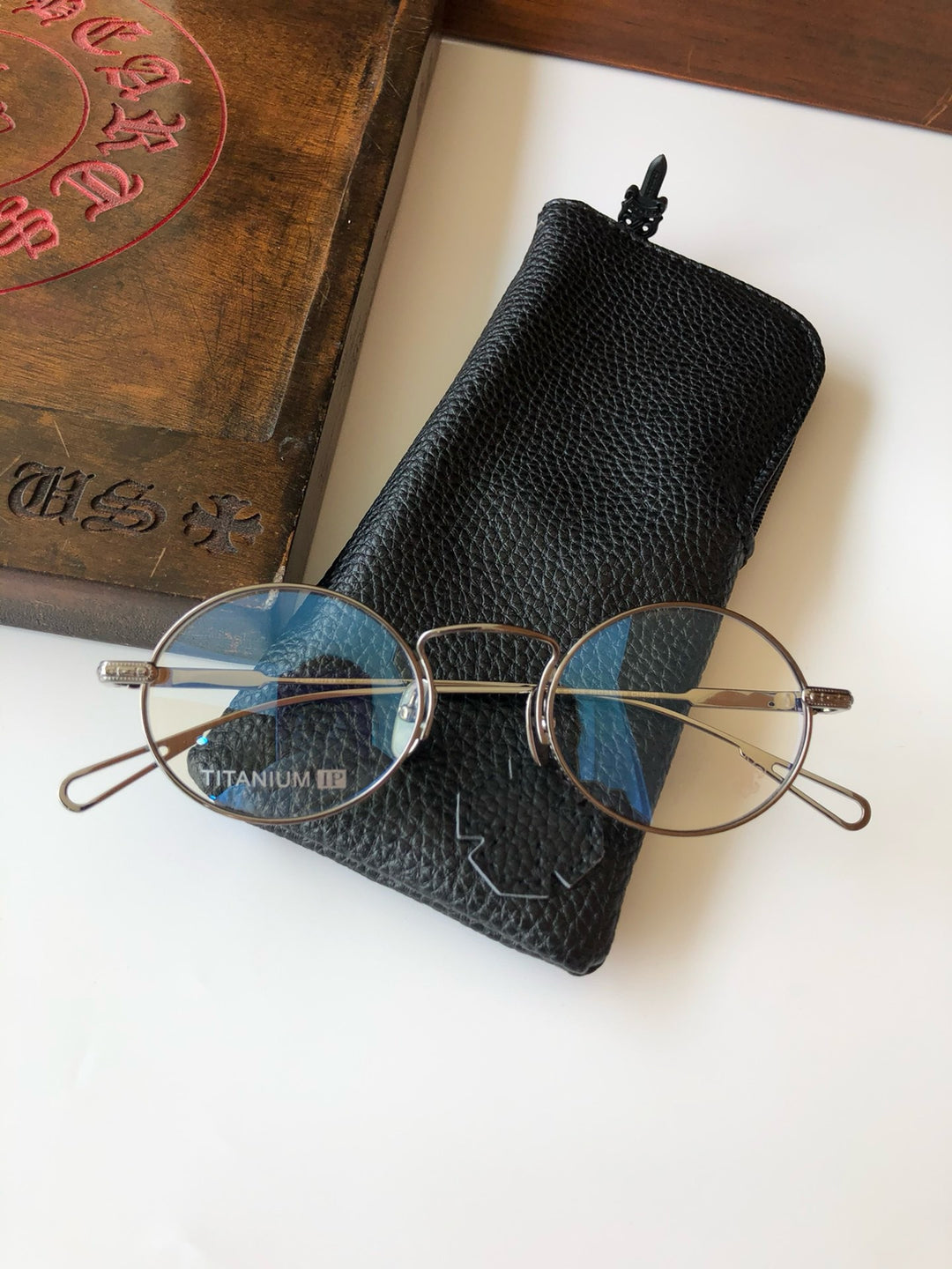 Chrome Hearts Dark Aesthetic Metal Optical Glasses