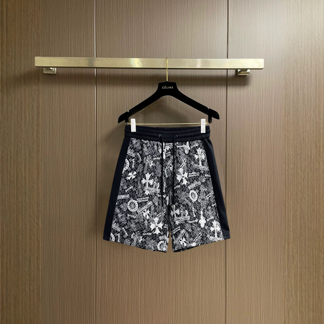 Chrome Hearts horseshoe cross breathable casual shorts