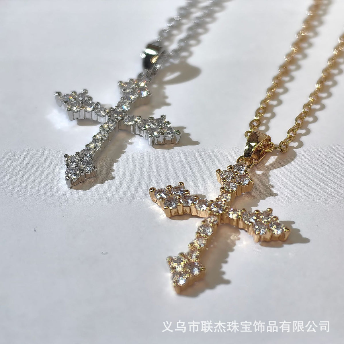 Diamond Cross Hip-Hop Necklace