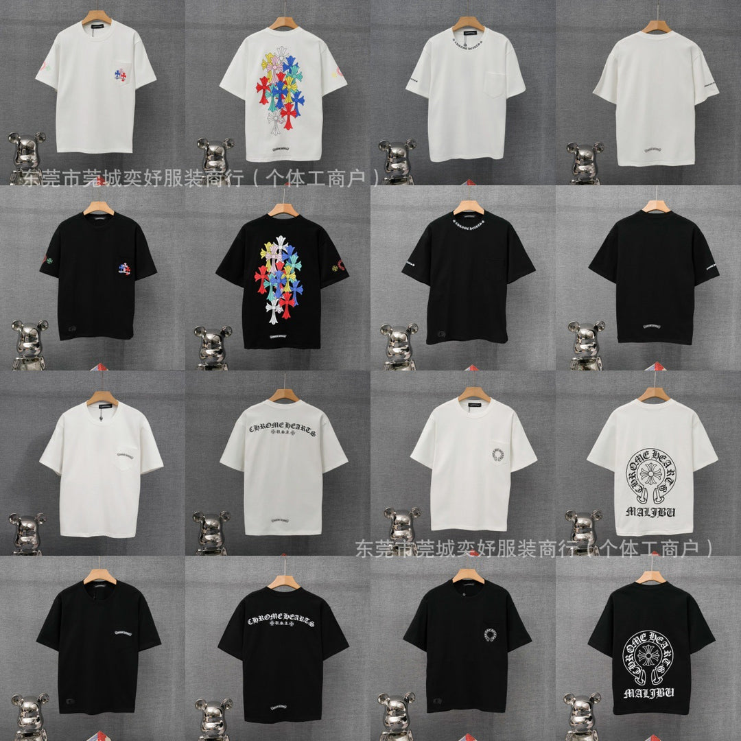 Chrome Hearts Summer Short-Sleeve Printed T-Shirt