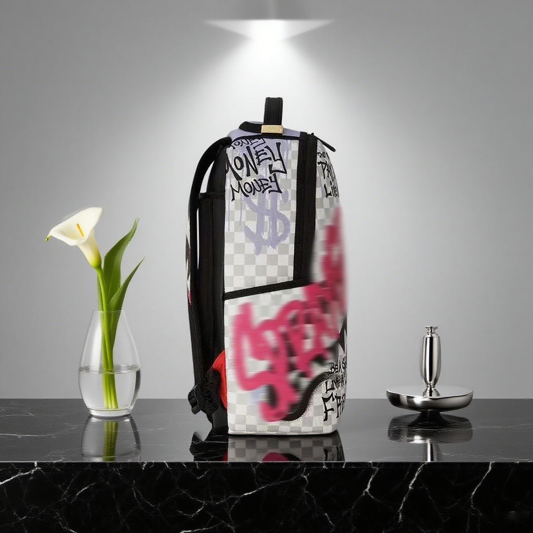 Shark Mouth Graffiti Casual Backpack