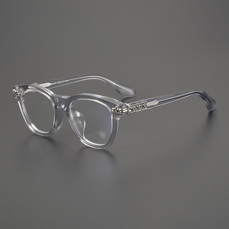 Chrome Hearts- Retro Black Frame Glasses