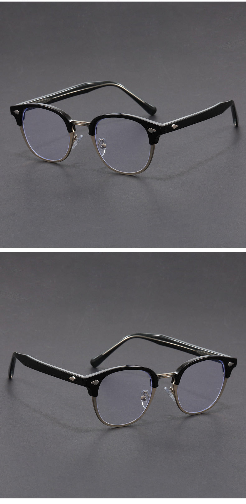Retro eyebrow-line frame glasses
